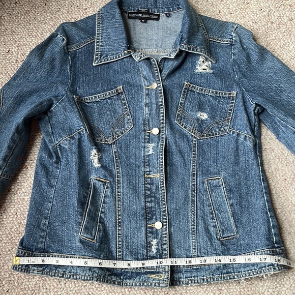 Worn denim jacket size 10 - Picture 10 of 11
